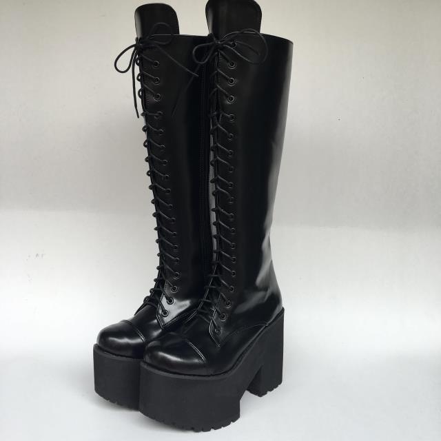 Matte Black & 11cm heel + 6cm platform