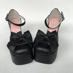 Sweet High Platform Leather Lolita Shoes Sandals