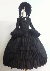 Henruiaita -Antique Victorian Doll- Vintage Classic Lolita OP Dress (Long Version)