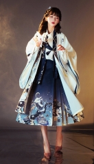 TianJiYunJing -Guang Han Gong- Hanfu Style Qi Lolita Blouse, Skirt, Wide-Leg Trousers and Haori
