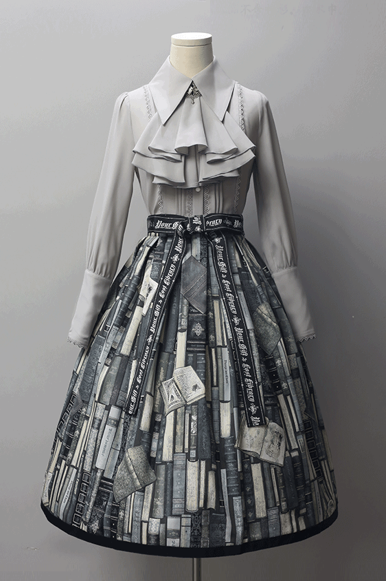 Your Gift -The Mysterious Library- Vintage Classic Lolita Skirt