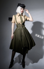 The Sincerity Poem Military Lolita Skirt