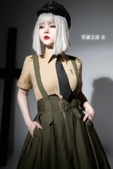 The Sincerity Poem Military Lolita Blouse