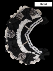 In The Name of Celestial Gothic Lolita Headband and Bonnet