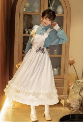 ChiXia -Maiden In The Mirror- Qi Lolita Shirt Dress and Apron Dress Set