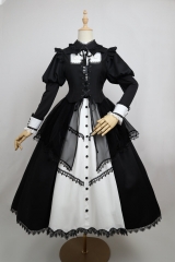 The Nun's Prayer Gothic Lolita OP Dress and Its Matching Accessories