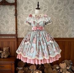 Alice Girl -Wall of Bear Dolls- Sweet Lolita OP Dress
