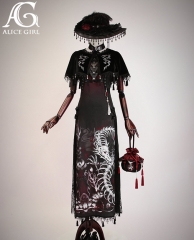 Alice Girl -The Bones of the Loong- Gothic Lolita Qi Lolita Jumper Dress