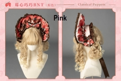 Classical Puppets -Strawberry Filled Chocolates- Sweet Lolita Bonnet and Headband