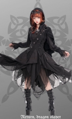 Tale-Bringer -Knight of Dragon 2.0- Gothic Lolita Top Wear, Vest, Skirt and Cape