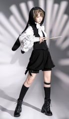 Princess Chronicle -The Silent and Lonely Rabbit- Ouji Lolita Blouse, Vest, Cape and Short Pants